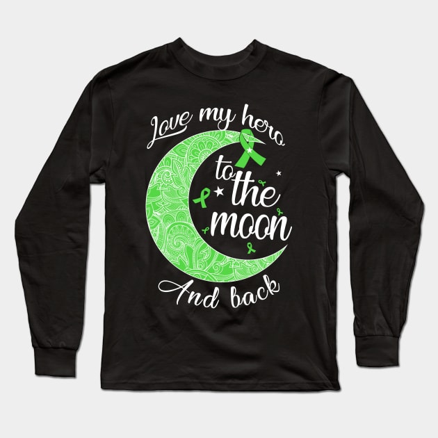 love cerebral palsy hero to the moon Long Sleeve T-Shirt by TeesCircle